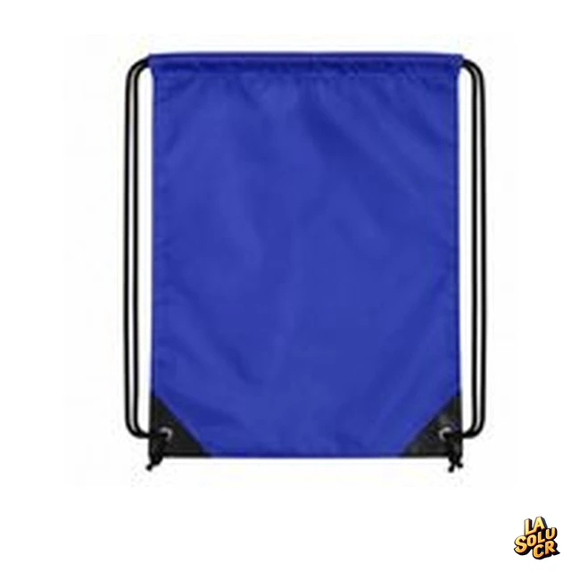 Bolso de espalda nylon azul 34 × 43 cm
