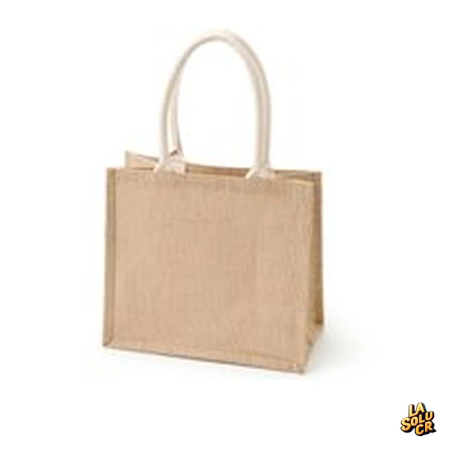 Bolso de lino grande, color arena