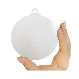 Bolita plana acrílico transparente 10cm