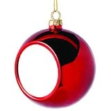 Bolita navideña roja 8 cm