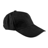 Gorra de algodón para adulto negra