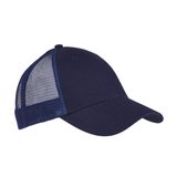 Gorra premium de malla y algodón azul marino