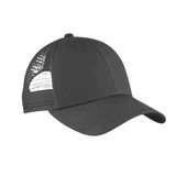 Gorra premium de malla y algodón gris