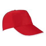 Gorra de algodón para adulto roja