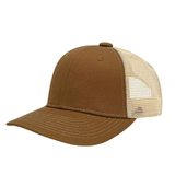 Gorra premium combinada café con beige