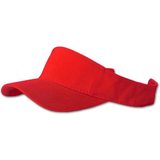 Visera roja premium de algodón