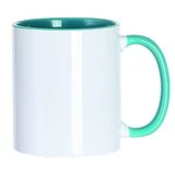 Taza asa interior turquesa 11 oz