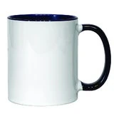 Taza asa interior azul 11 oz