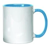 Taza asa interior celeste 11 oz