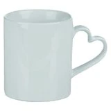 Taza blanca asa corazón
