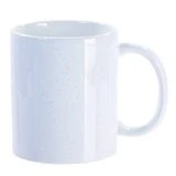 Taza escarchada blanca 11 oz