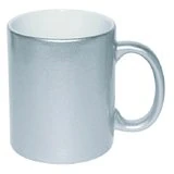 Taza plateado metalica