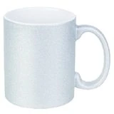 Taza escarchada plateado de 11 oz