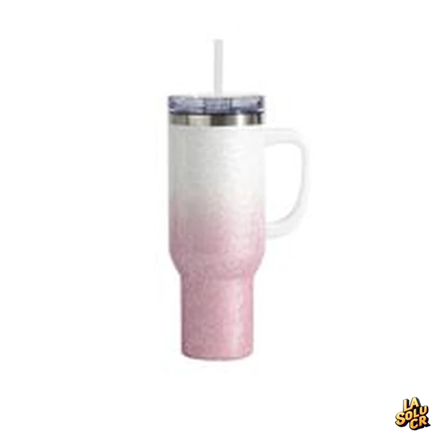 Tumbler de acero rosa degradado sublimable 40 oz