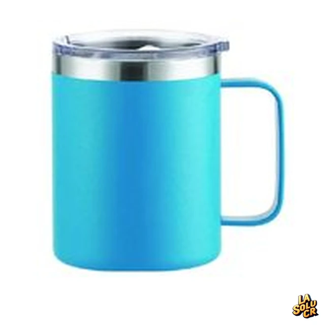 Vaso celeste térmico acero 12 oz