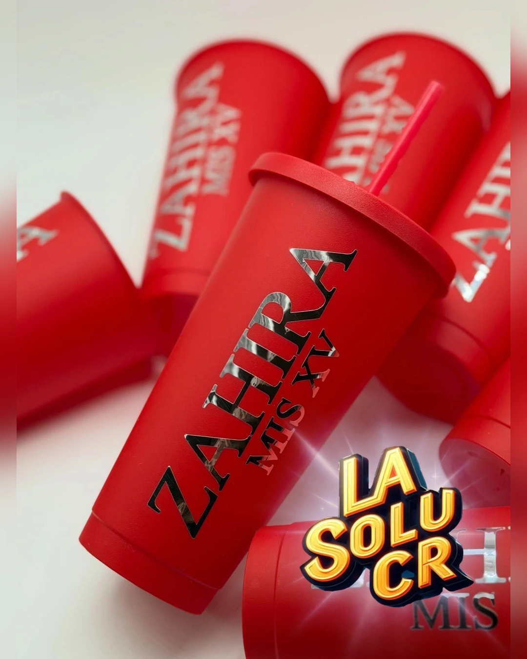 Vasos rojos personalizados, inspiración para regalos